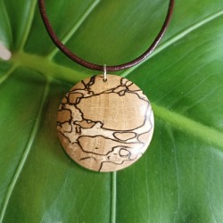 Spalted Beech Pendant